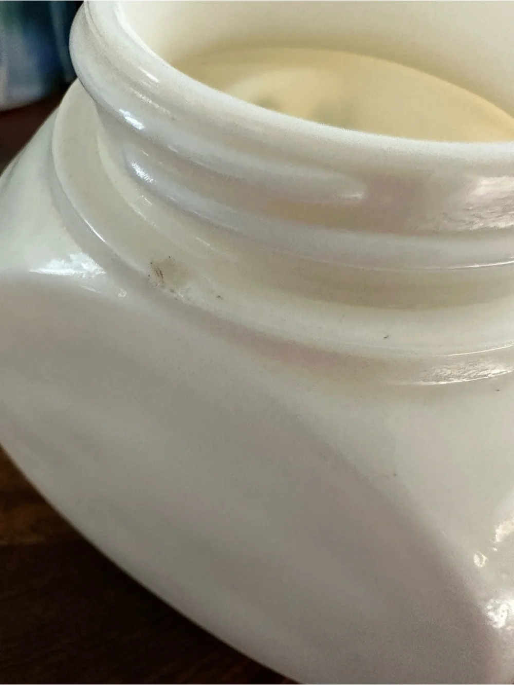 Vintage Vitrock Uranium Milk Glass Pepper Shaker